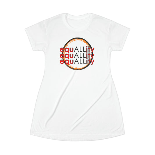 All Over Print T-Shirt Dress